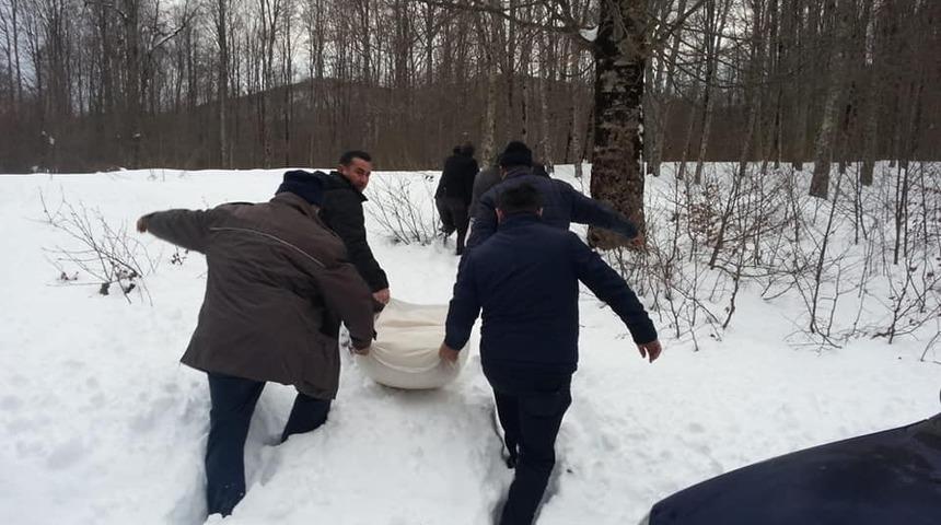 Ordu&rsquo;da yaban hayvanları i&ccedil;in doğaya yem bırakıldı
