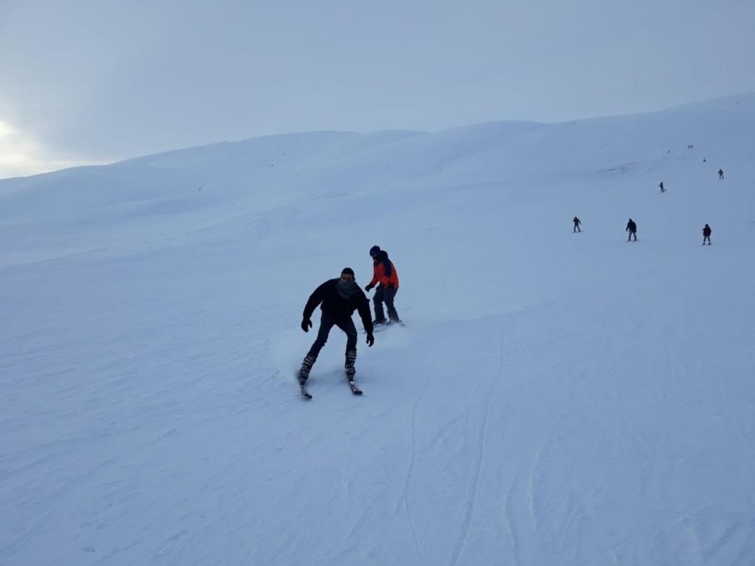 &Ccedil;aldıran kayak merkezine yoğun ilgi