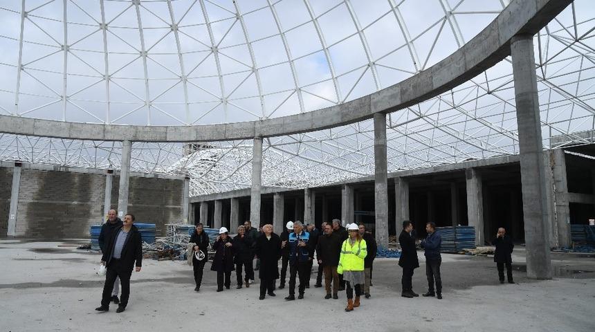 G&uuml;naydın, Isparta Şehirlerarası Terminal inşaatını inceledi