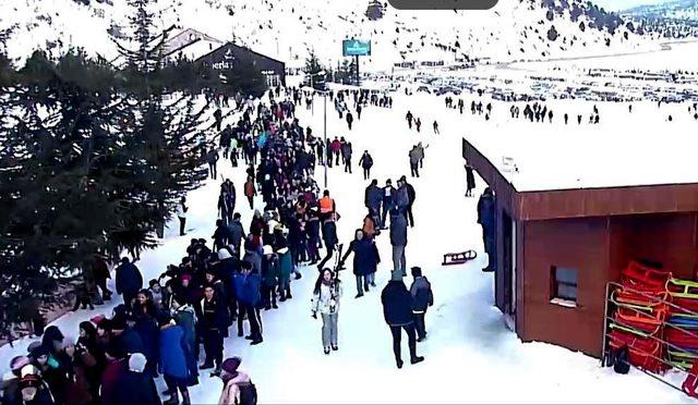 Davraz’da haftasonu yoğunluğu