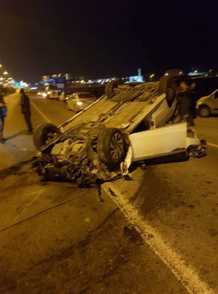 Kahramanmaraş’ta alkollü sürücü takla attı G5