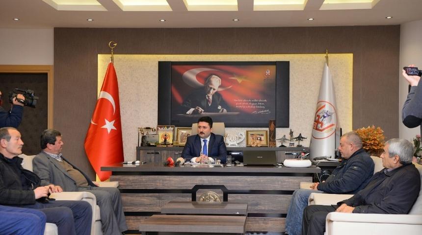 Muhtarlar Başkan Avcı&rsquo;yı ziyaret etti