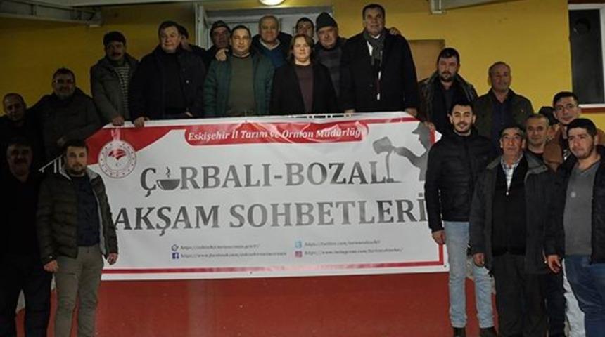 &Uuml;reticilerle &ccedil;orbalı, bozalı sohbet toplantısı