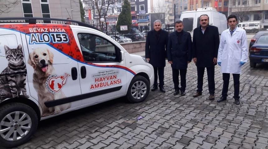 Sinop&rsquo;ta hayvan ambulansı hizmete girdi