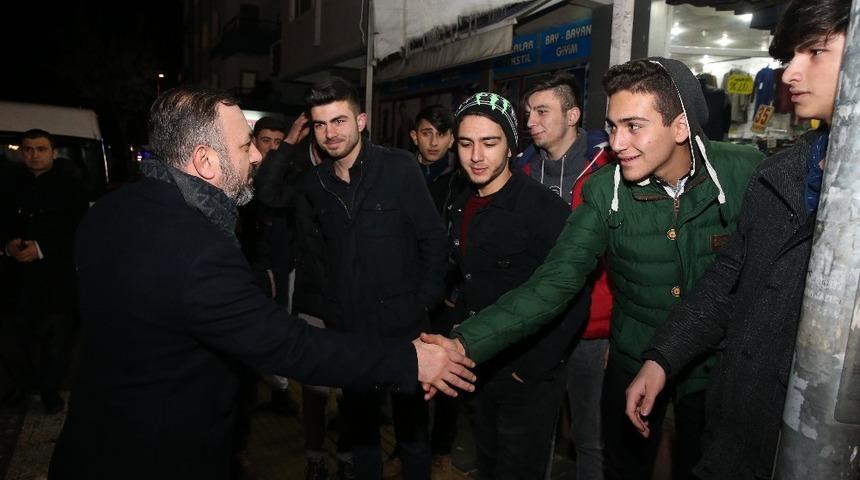 Başkan Ercan, Sincan esnafıyla kucaklaştı