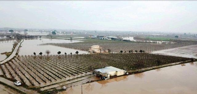 Manisa’da drone ile hasar tespit çalışması başladı