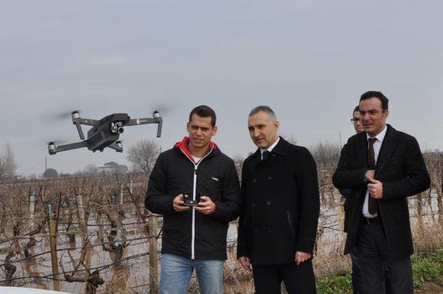 Manisa’da drone ile hasar tespit çalışması başladı