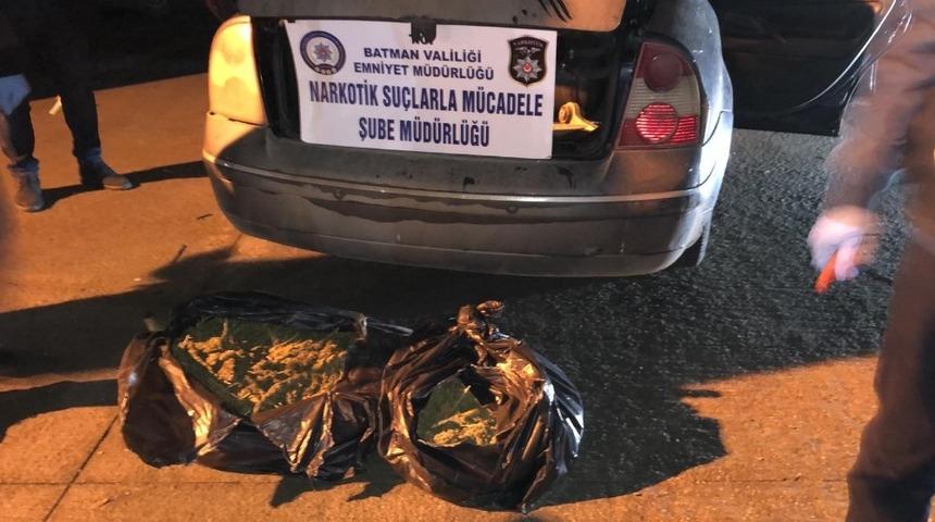 Batman’da 11 kilo 950 gram esrar maddesi ele geçirildi