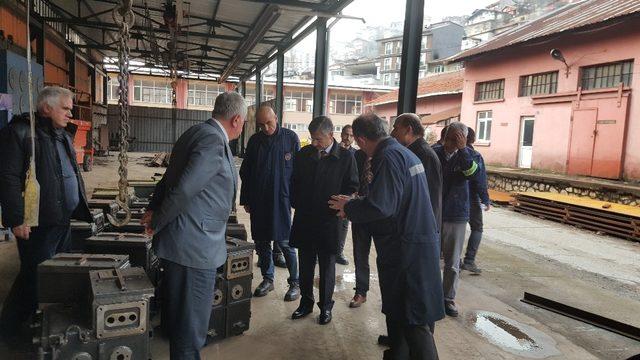 Vali Bektaş, TTK’da incelemelerde bulundu