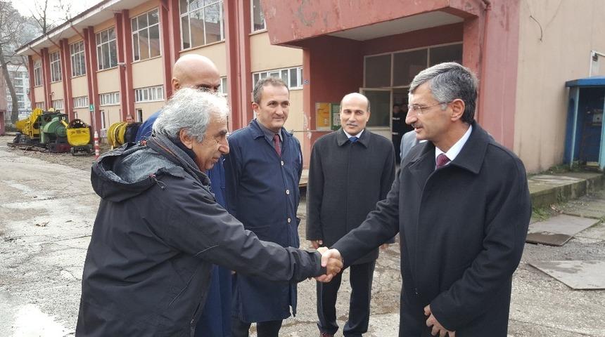 Vali Bektaş, TTK&rsquo;da incelemelerde bulundu