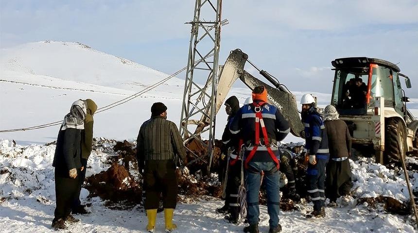 Dicle Elektrik&rsquo;ten Siverek&rsquo;te kış mesaisi