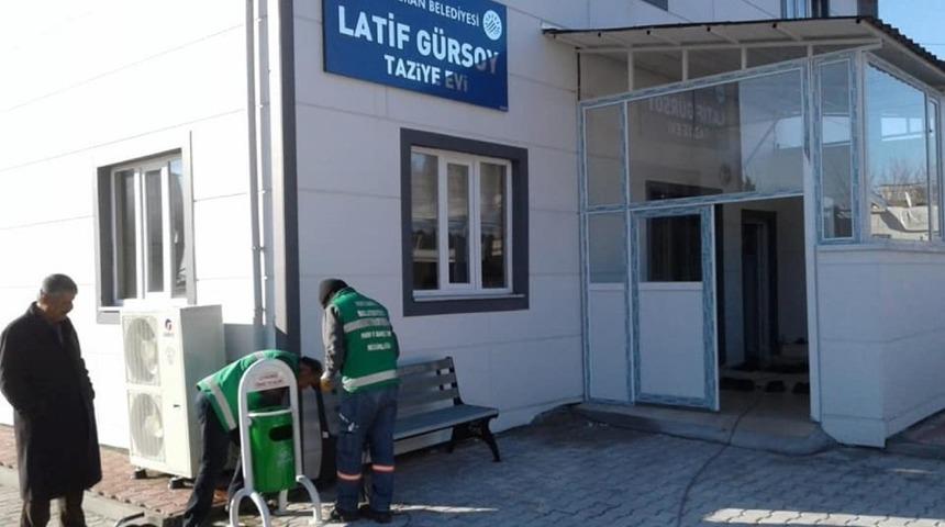 Taziye evinin &ccedil;evre d&uuml;zenlemesi yapıldı