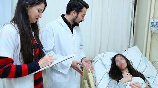 Hastadan 45 santimetrelik yumurtalık kisti çıkarıldı