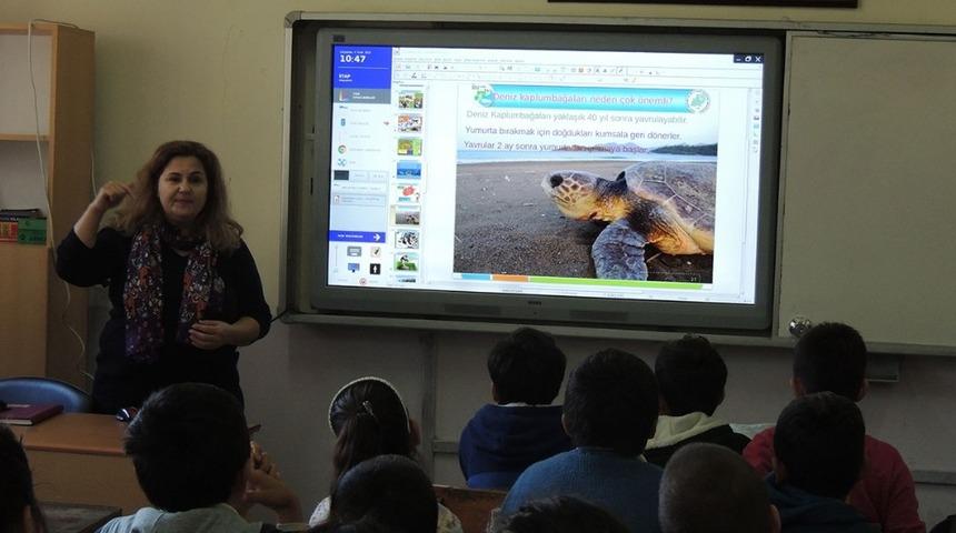 Öğrencileri çevre bilinci anlatıldı