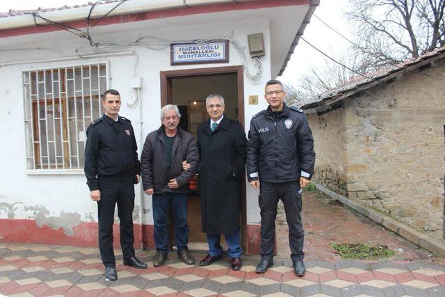 Kaymakam Yavuz’dan mahalle muhtarlarına ziyaret