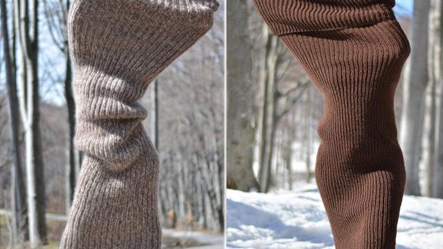 İşte son trend büyük boy vücut çorabı!