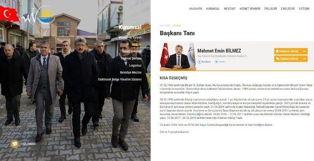 Van Büyükşehir Belediyesinin internet sitesi yenilendi