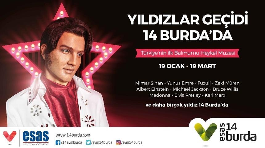 Balmumu Heykel M&uuml;zesi, Esas 14 Burda AVM&rsquo;de ziyaret&ccedil;ileri bekliyor