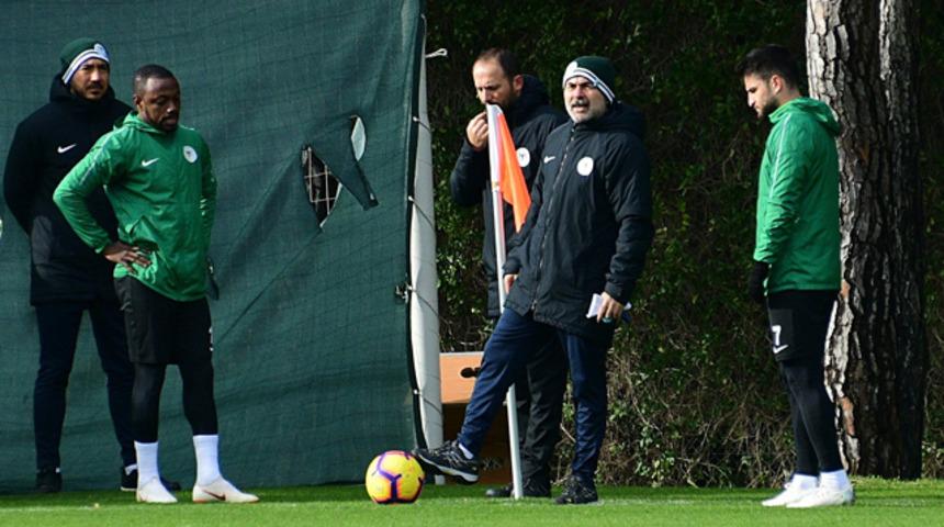 Atiker Konyaspor taktik &ccedil;alıştı
