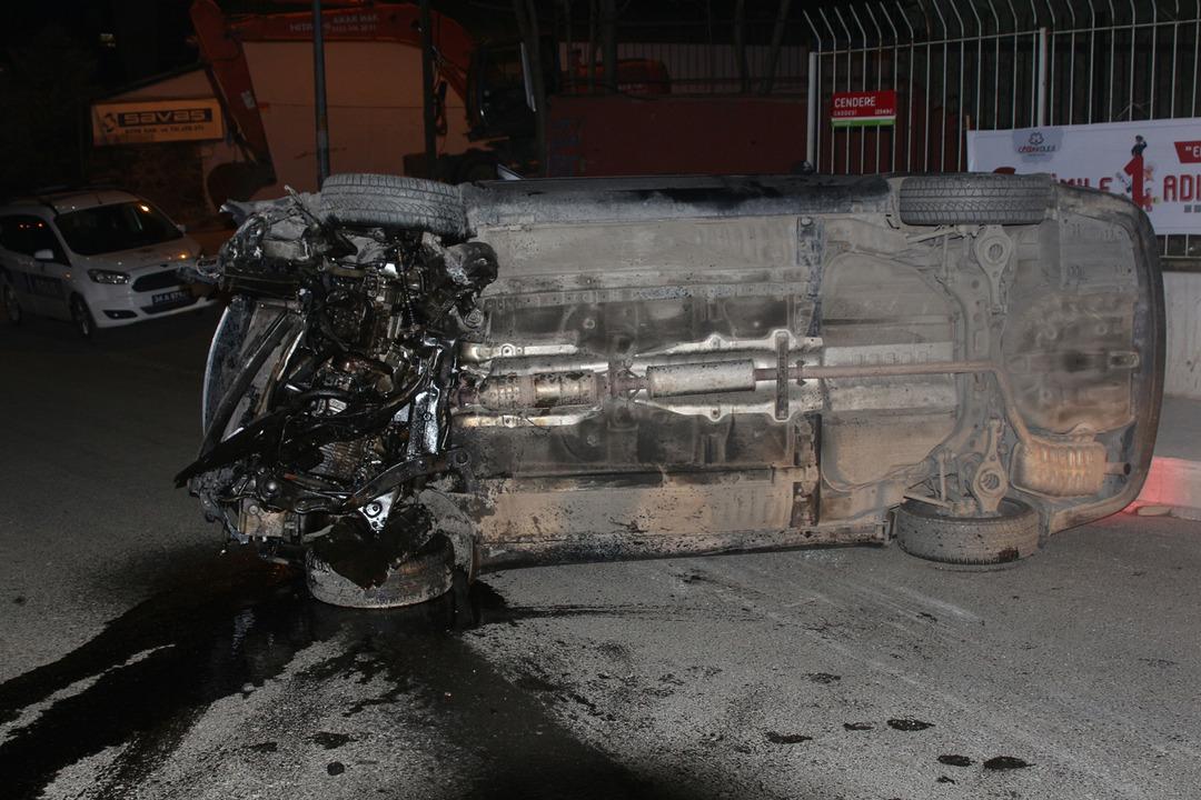 Kağıthane'de kaza! Dakikalarca kaldırılışını izledi