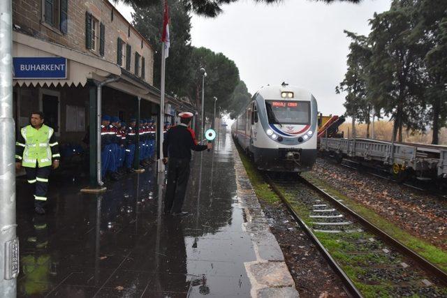 Aydın jandarmasından trenlerde güvenlik uygulaması