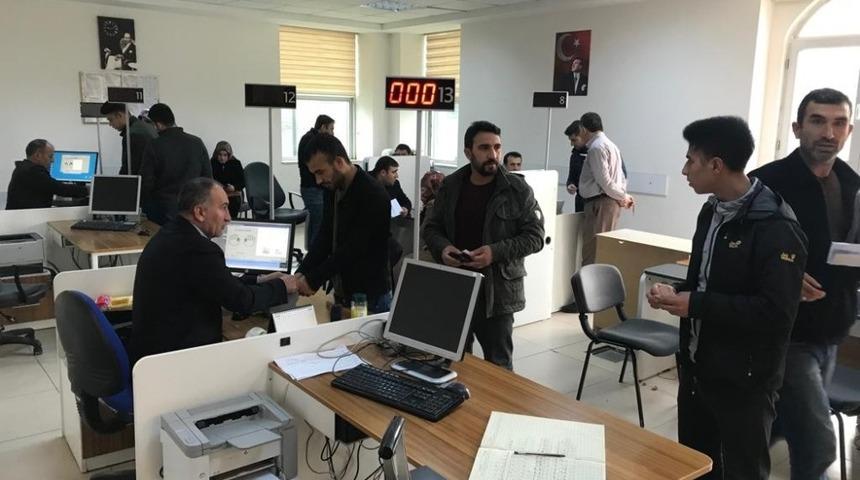 Siirt İl Nüfus Müdürlüğünde adres bildirim yoğunluğu