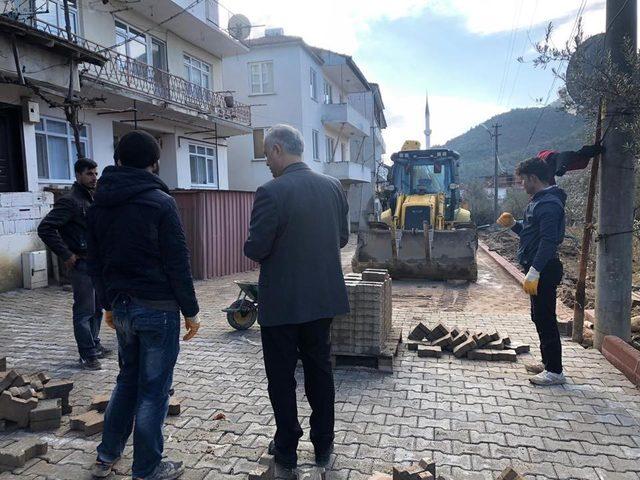 Bayırköy’de yol çalışmaları devam ediyor