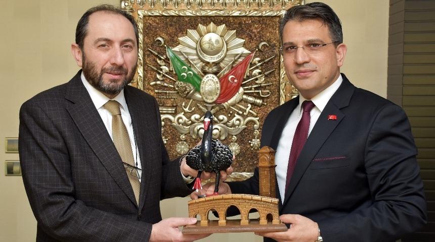 Başsavcı Yurdag&uuml;l&rsquo;e Rekt&ouml;r Alkan&rsquo;dan ziyaret