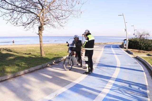 Doğu Sahil Bandı ve üniversite yerleşkesinde denetim