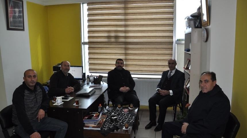 AK Parti Kars Belediye Başkan adayı Erdoğdu&rsquo;dan  İHA&rsquo;ya ziyaret