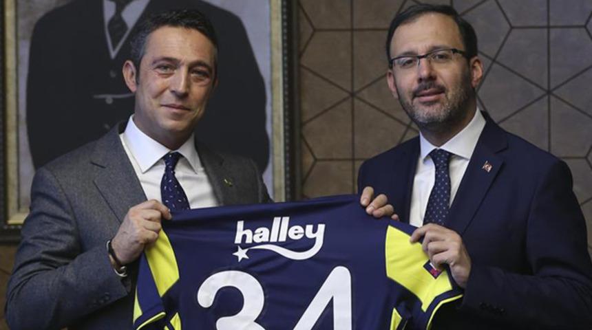 Gençlik ve Spor Bakanı Muharrem Kasapoğlu Ali Koç'u kabul etti