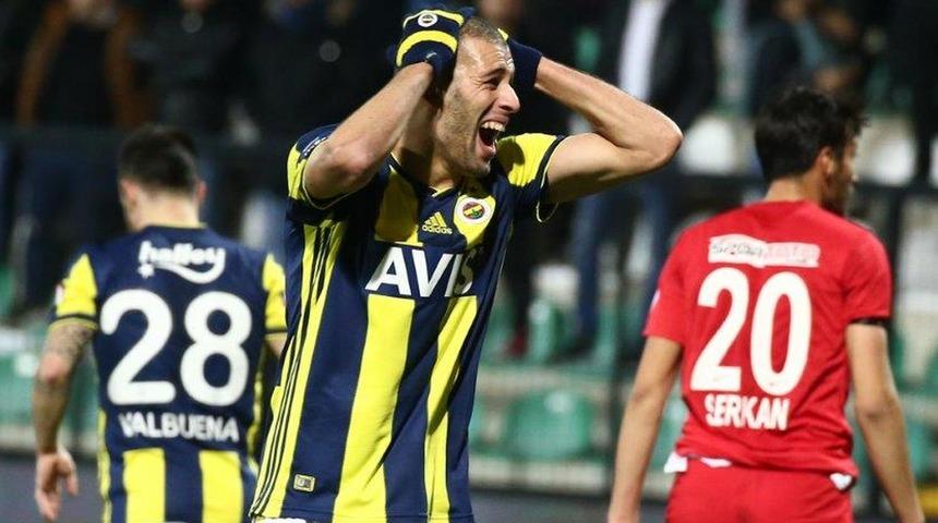Fenerbah&ccedil;e tur umutlarını r&ouml;vanşa bıraktı: 1-0