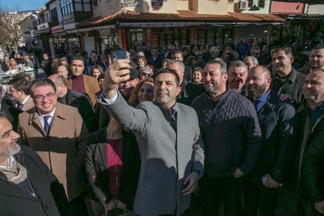 CHP Kuşadası Belediye Başkan Adayı Ömer Günel esnafla buluştu