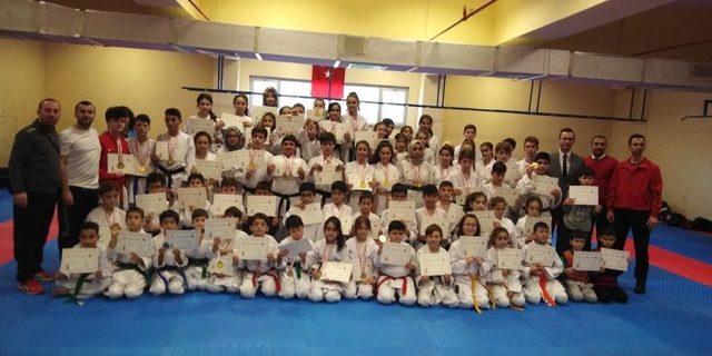 1308 Osmaneli Belediyespor karate takımı 30 madalya kazandı