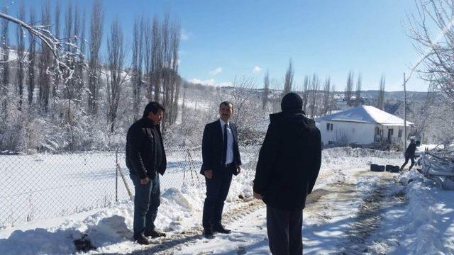 Kaymakam Yenigün, yol açma çalışmalarını İnceledi