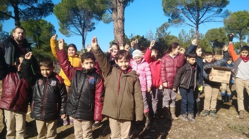 Balya&rsquo; da &ouml;ğrenciler geleceğe tohum ekti