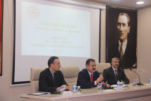 Hakkari&rsquo;de &lsquo;İl Koordinasyon Kurulu&rsquo; toplantısı 1