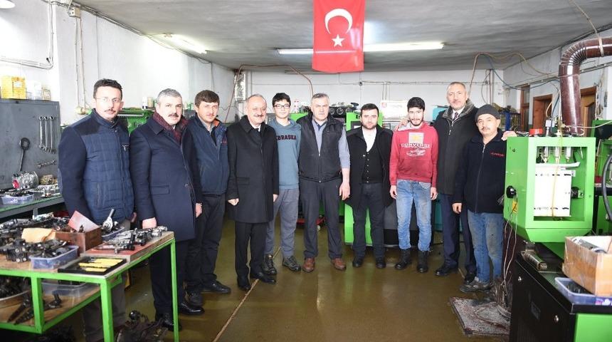 Başkan Babaş, Kuzeykent Sanayi Sitesi esnaflarını ziyaret etti