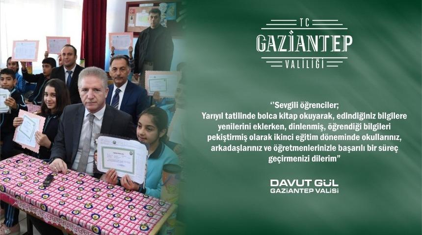 Gaziantep valisinden yarıyıl tatili mesajı