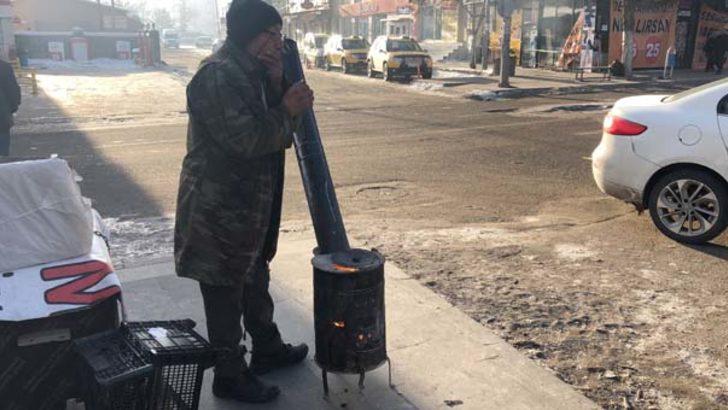 Soğuklarla baş edemeyince caddede bunu yaptılar... G3