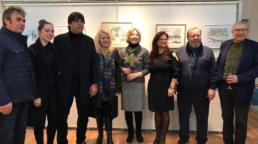 Foça’da sulu boya resim sevinci