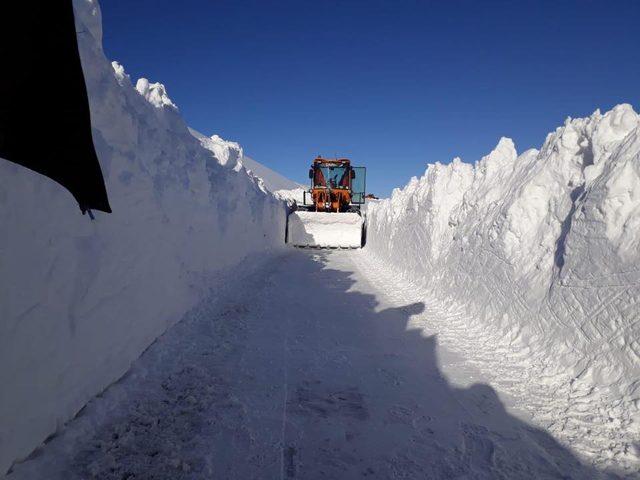 Bingöl’de 3 metreyi aşan karla mücadele