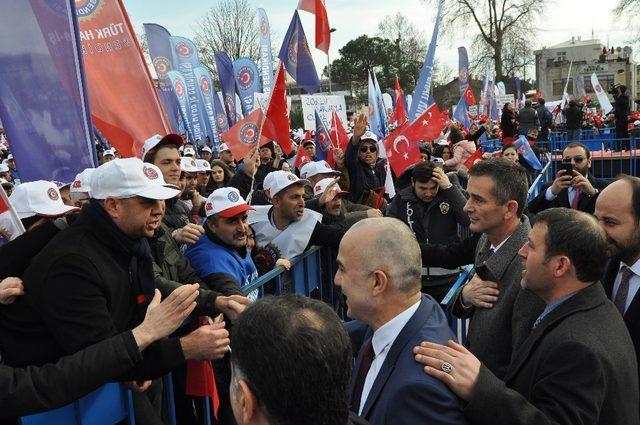 İYİ Parti 20 milletvekili ile Tank Palet Mitingine katıldı