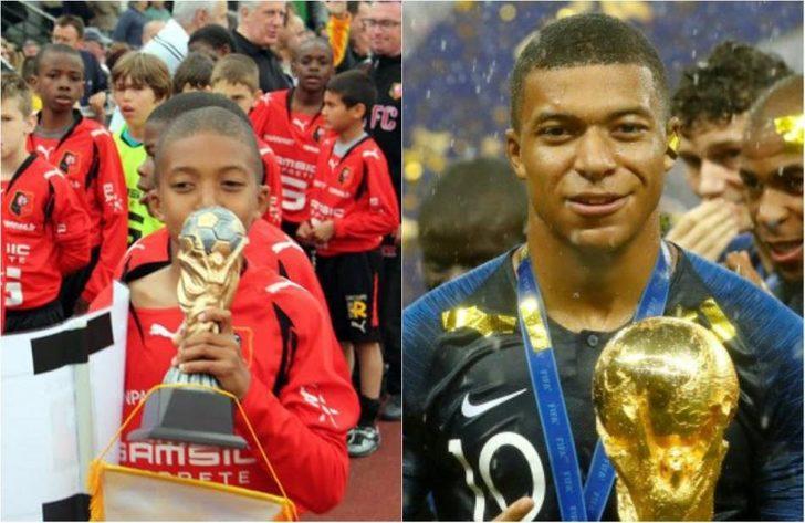 Мбаппе родители. Mbappe с Кубком. Мбаппе футболист в детстве.