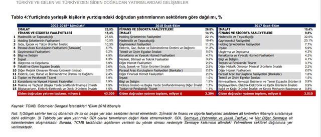 Dış yatırımlarda Hollanda lider, en çok yatırım hizmetlerde 