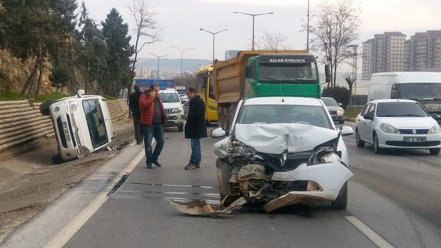 Gaziantep’te maddi hasarlı kaza