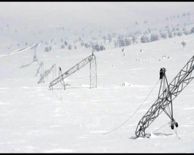 Develi’de şiddet rüzgar elektrik direklerini devirdi, ağaçları yıktı