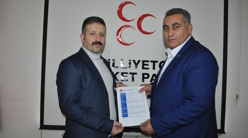 MHP Nar Belediye Başkan adayını a&ccedil;ıkladı