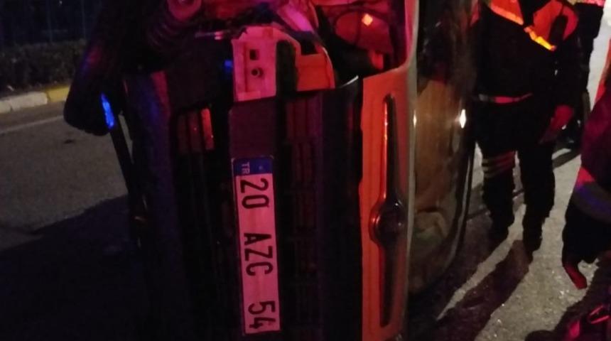 Denizli&rsquo;de trafik kazası: 1 yaralı