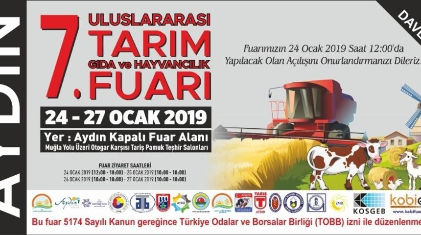 Aydın&rsquo;da Tarım Fuarı 24 Ocak&rsquo;ta a&ccedil;ılıyor